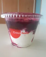 Cup panacotta fruits rouges