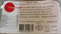 Salade parma Crous Resto