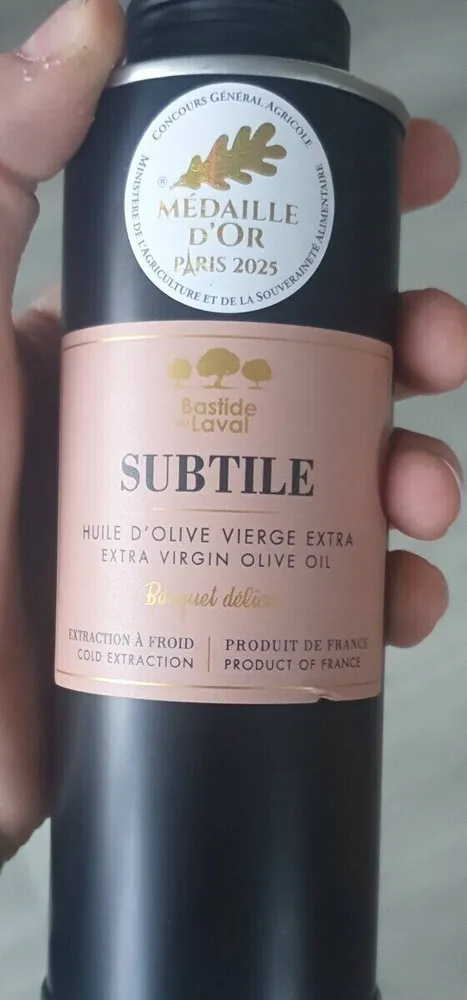 SUBTILE HUILE D'OLIVE VIERGE EXTRA
