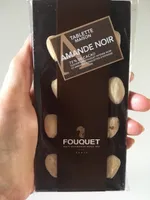 Tablette chocolat noir 72% et amandes