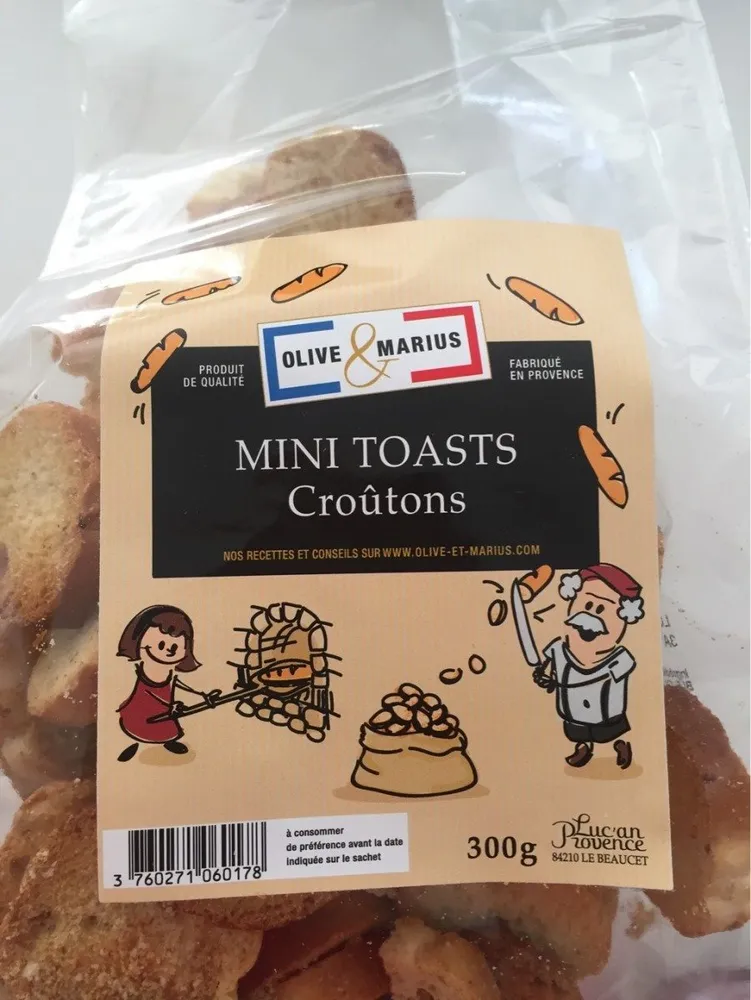 Mini toasts croutons