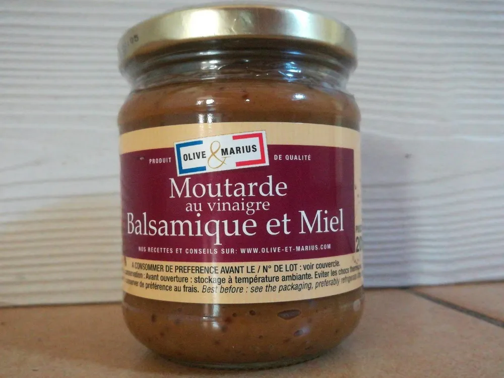 Moutarde au vinaigre balsamique et miel