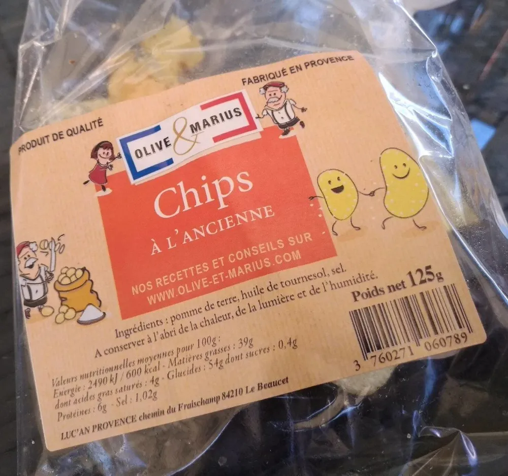 Chips à l'ancienne