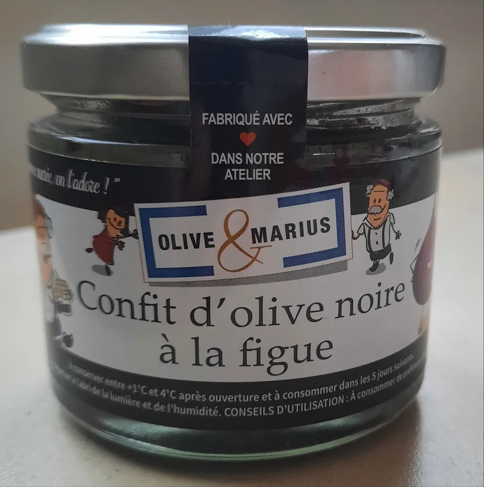 Confit d'olive noire à la figue