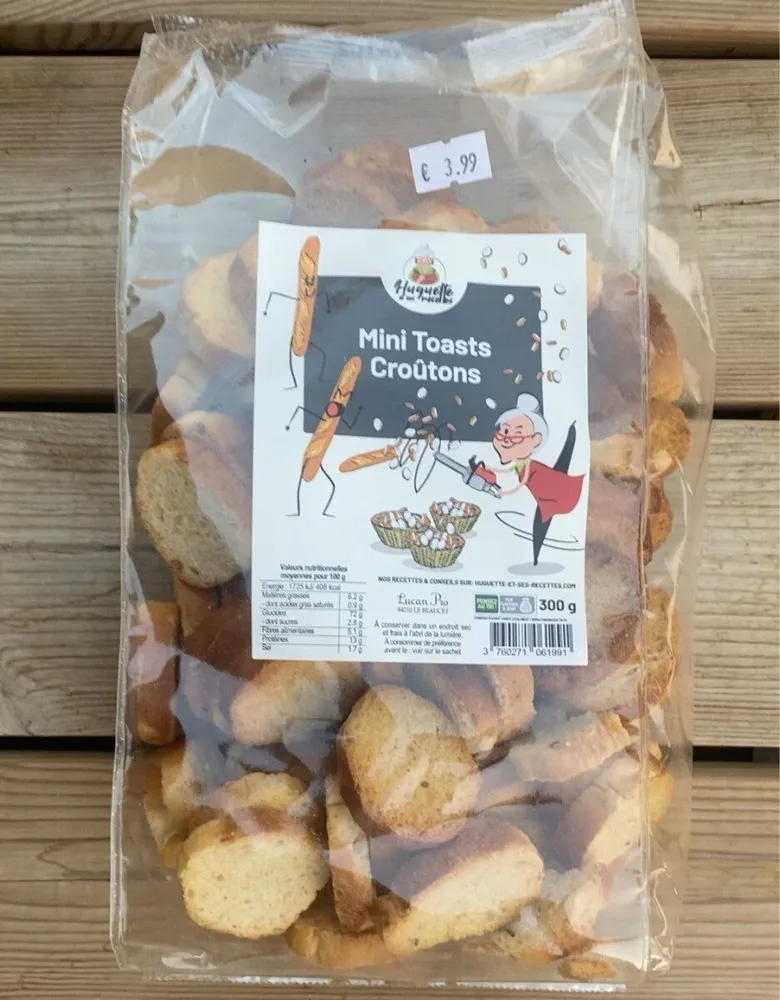 Mini toasts croûtons