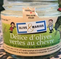 Délice d'olives vertes au chèvre