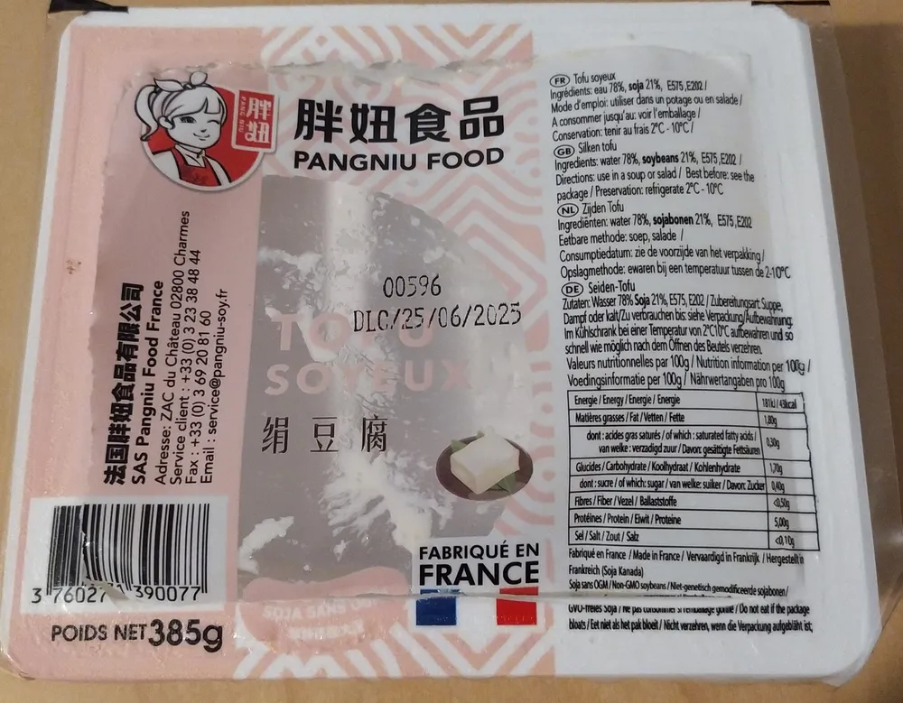 Tofu soyeux