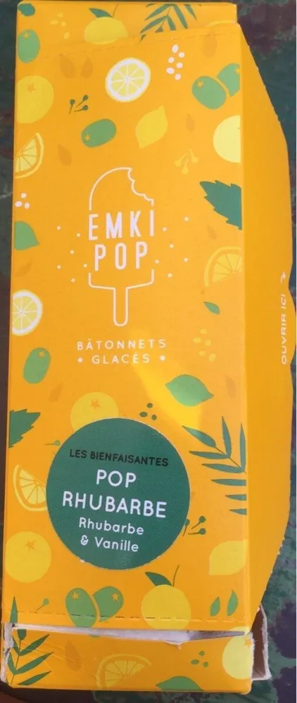 Sorbet Pop rhubarbe
