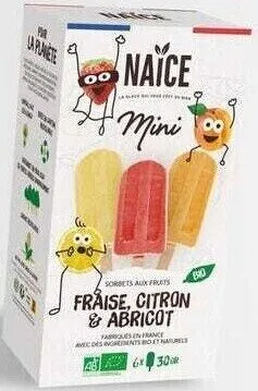 6 mini sorbets aux fruits
