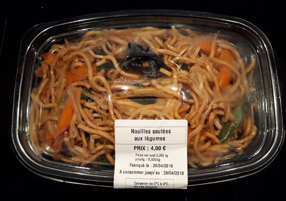 Nouilles sautées aux legumes