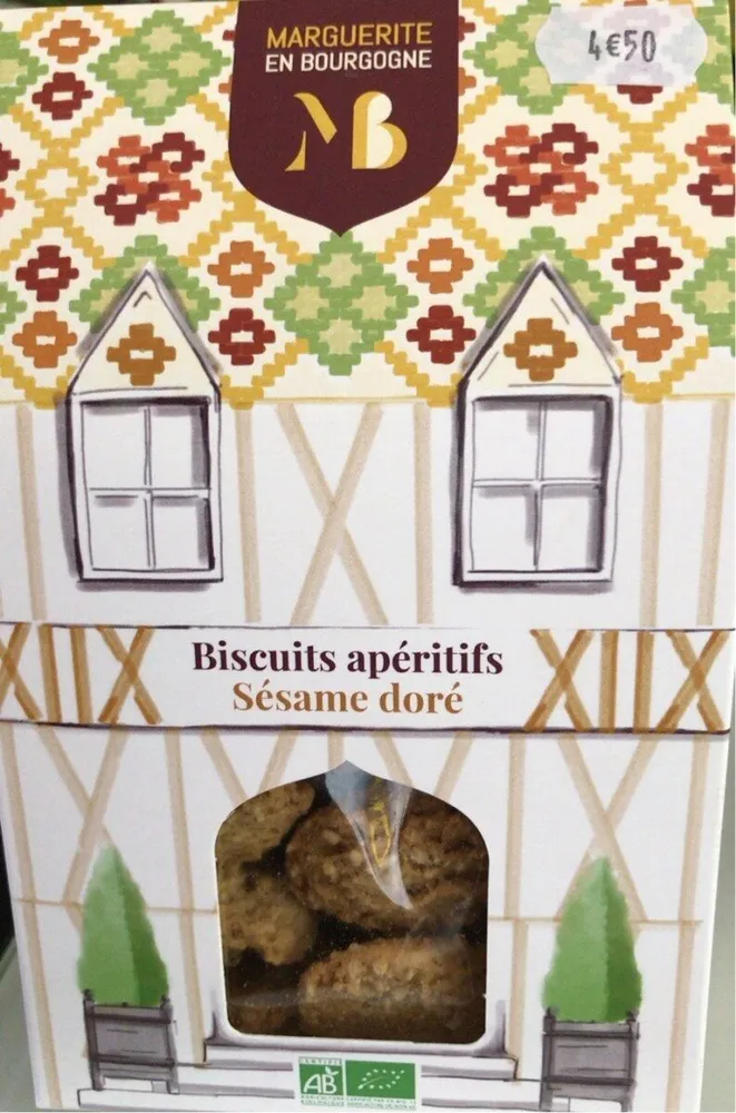 Biscuits aperitifs sesame dore