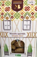 Biscuits aperitifs sesame dore