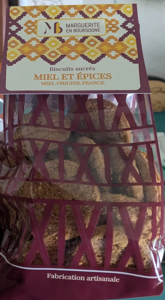 Biscuits sucrés miel et épices