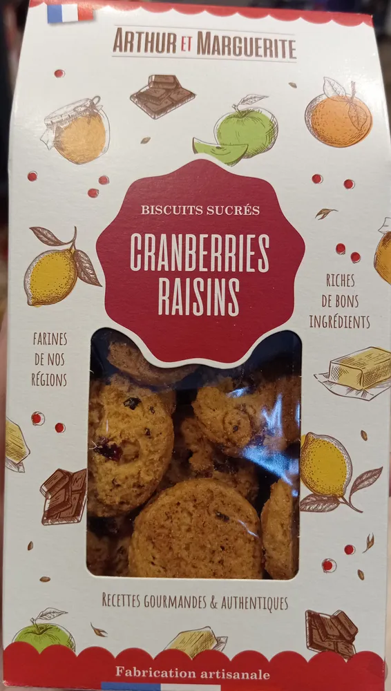 Biscuits cranberries raisins