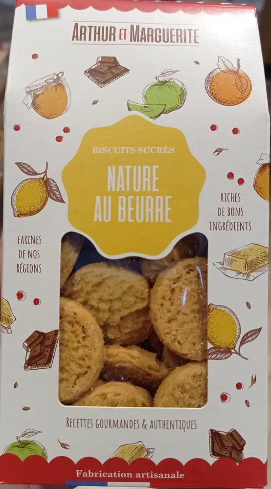 Biscuits sucrés nature au beurre