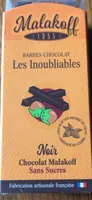 barres chocolat les inoubliables - NOIR
