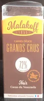 Carré délice grand crus chocolat noir 72%