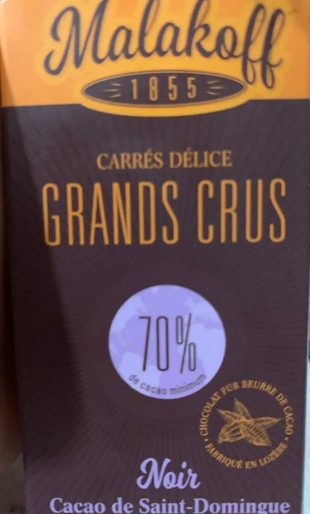 Noir 70% cacao de Saint-Domingue