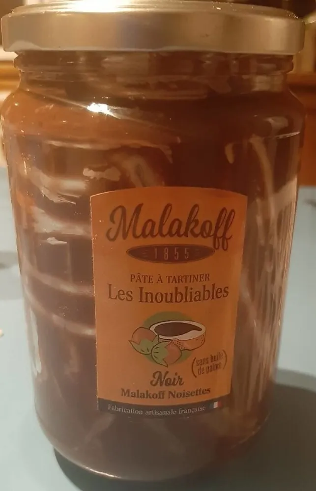 Pâte à tartiner Noir Malakoff Noisettes