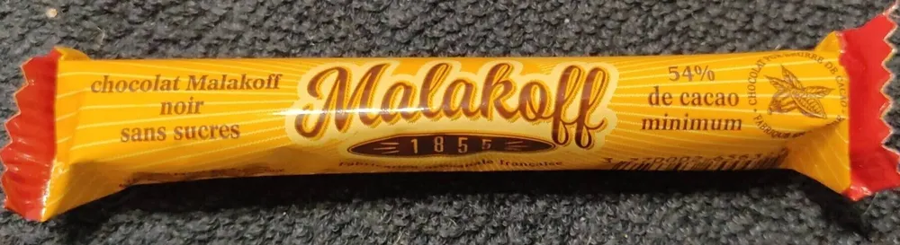 Chocolat Malakoff noir sans sucres
