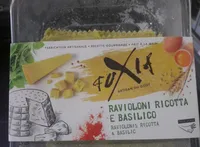 Ravioloni ricotta e basilico