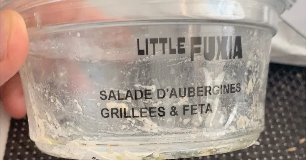 Salade aubergines grillees feta grenade