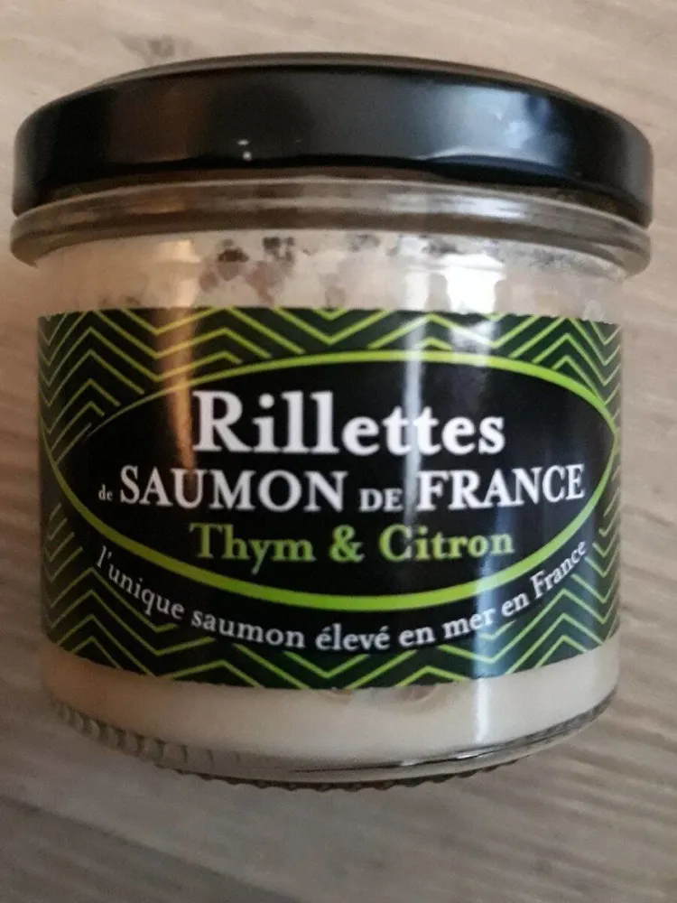 Rillettes de saumon de France thym citron