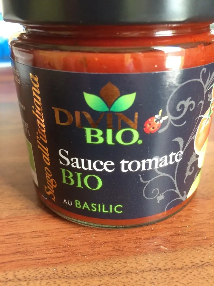 Sauce tomate bio au basilic