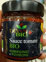 Sauce tomate bio aubergines et poivrons