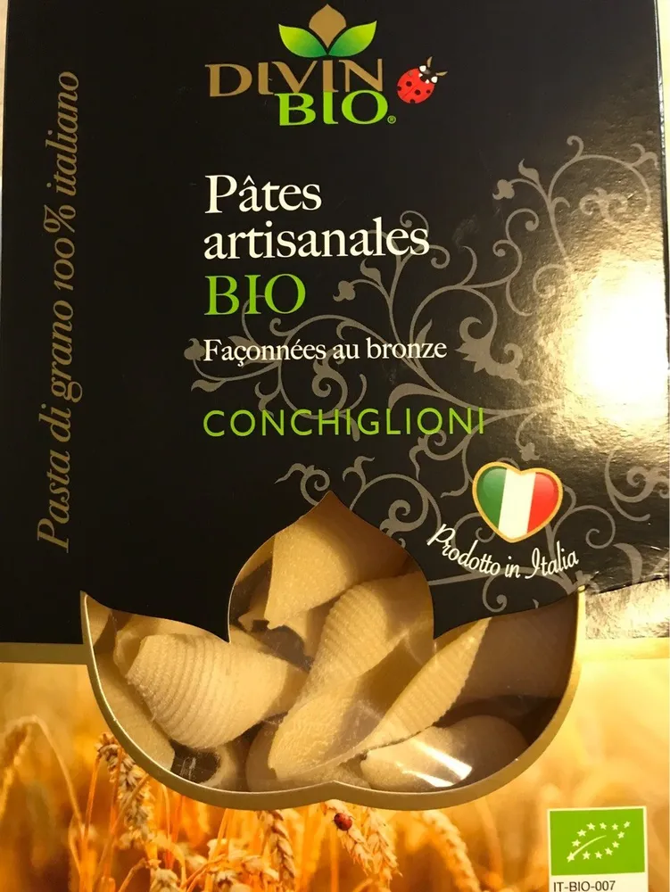 Pates artisanales conchiglioni