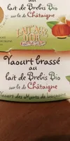 Yaourt brassé au lait de brebis bio sur lit de châtaigne