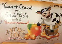 Yaourt brassé au lait de vache sur lit de pomme caramel