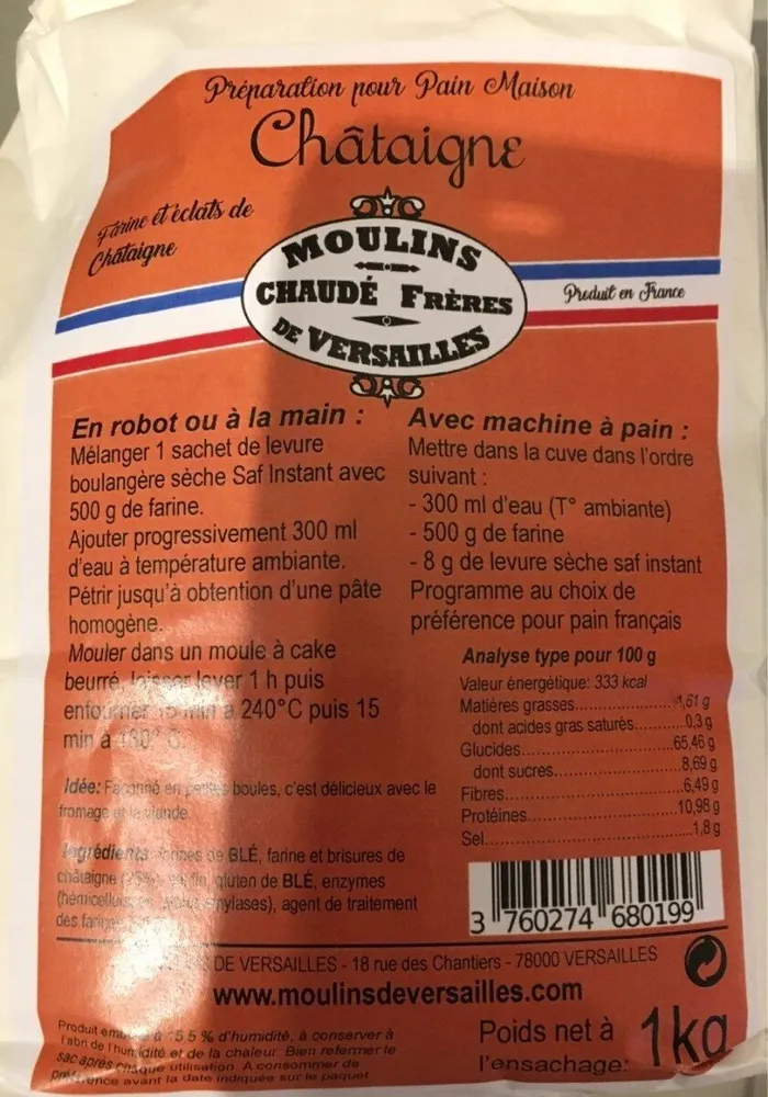 Preparation pour pain maison