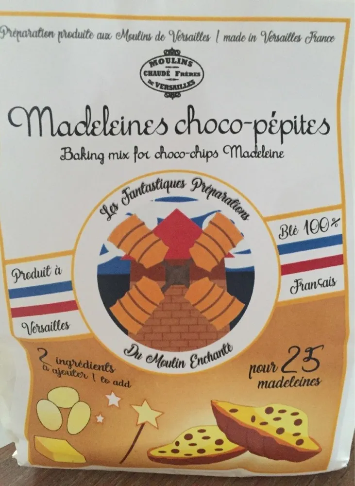 Madeleines choco-pepites