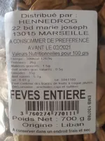 FEVES ENTIERE