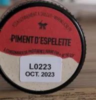 Crayon assaisonnement Piment Espelette