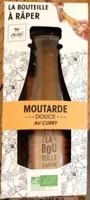 Moutarde douce au curry. La bouteille à raper