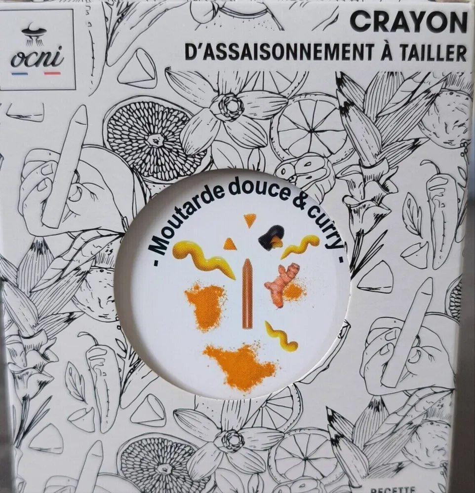 Crayon d'assaisonnement à tailler moutarde douce au curry