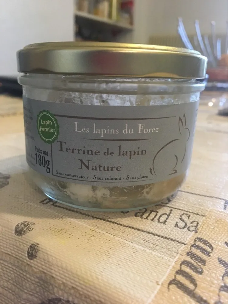 Terrine de lapin Nature