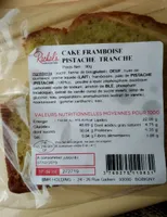 Cake framboise pistache tranche