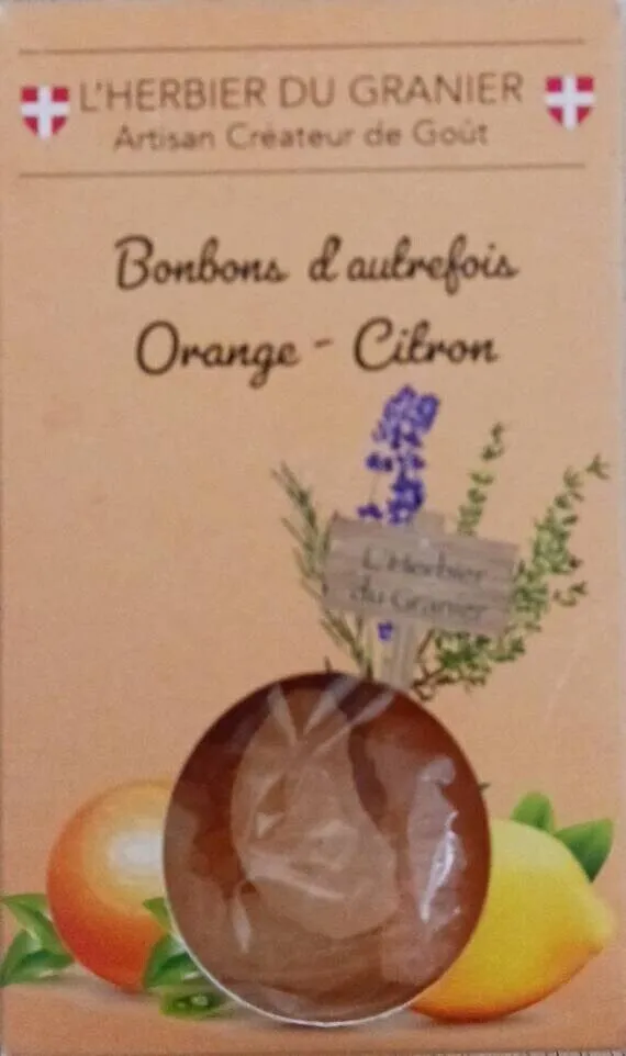 Bonbon d'autrefois orange-citron