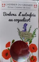 Bonbons d'autrefois au coquelicot