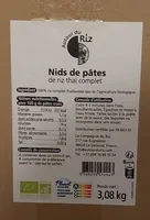 Nids de pâtes de riz thaï complet