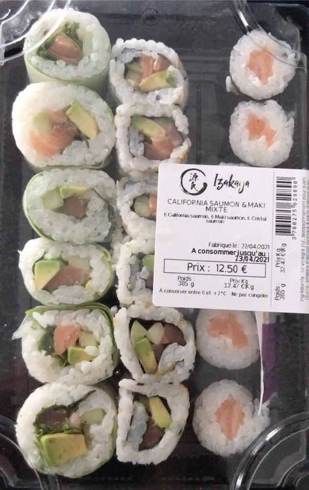 California saumon & Maki mixte