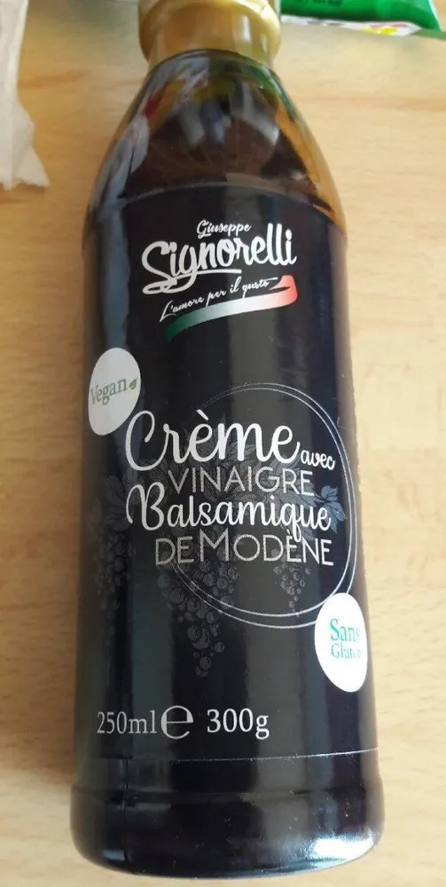 Crème avec vinaigre balsamique de Modème