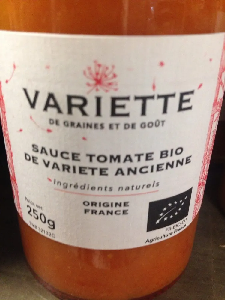 Variette sauce tomate bio de variete ancienne