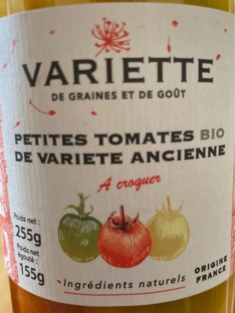 Petites tomates bio de variete ancienne