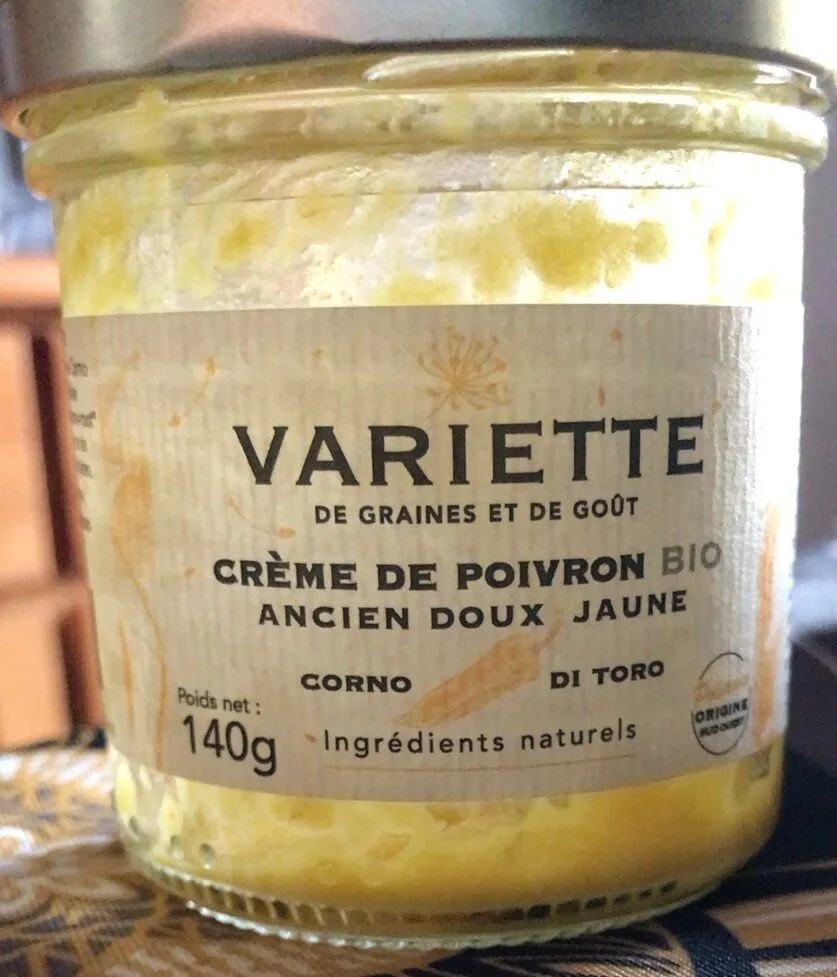 Creme de Poivron Bio Ancien Doux Jaune