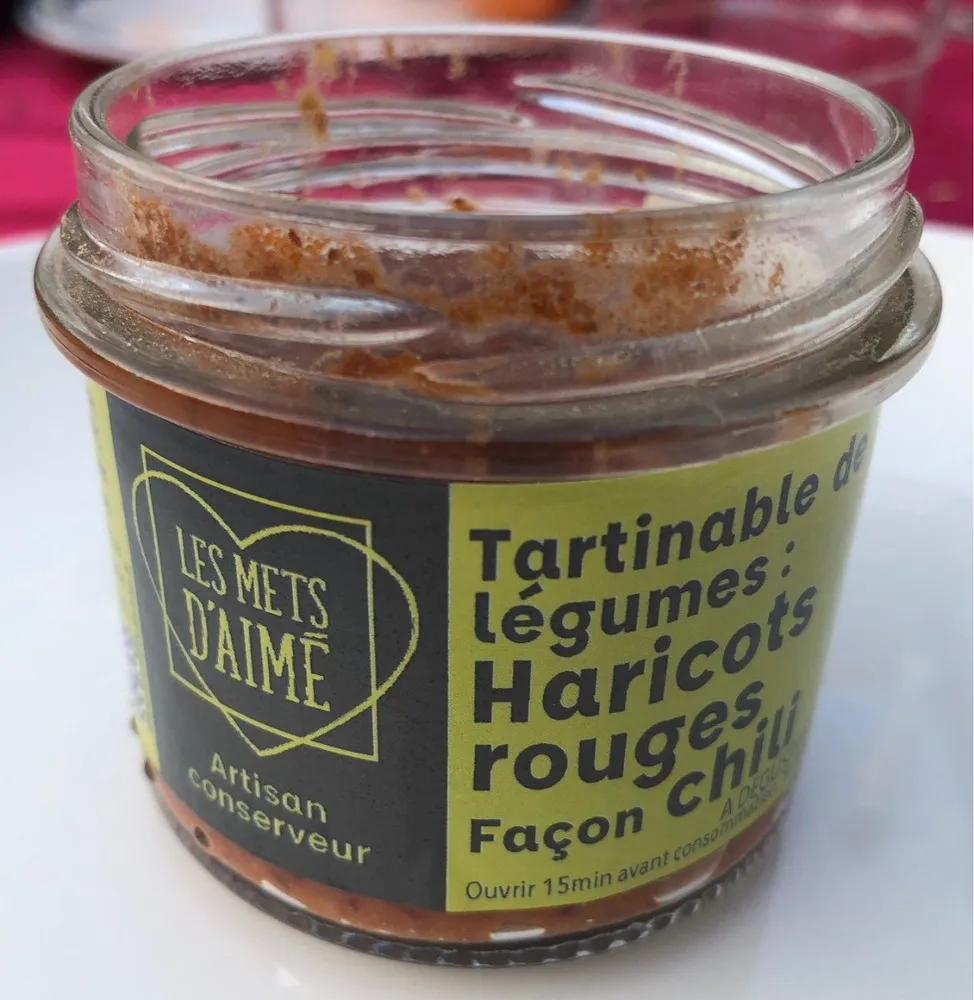 Tartinade de légumes: Haricots rouge façon chili
