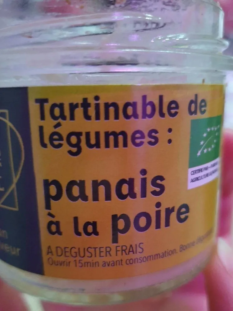 Tartinable de légumes panais à la poire